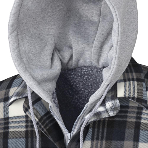 415BG Chemise &agrave; capuche matelass&eacute;e, Hommes, T-petit, Multicolore O-Max