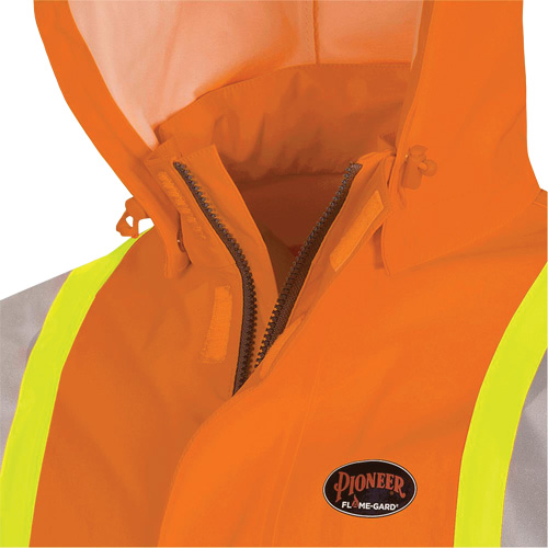 5880 Manteau de pluie ignifuge et protection contre les &eacute;clats d'arc &eacute;lectrique, T-petit, Orange haute visibilit&eacute;, 10 cal/cm² O-Max