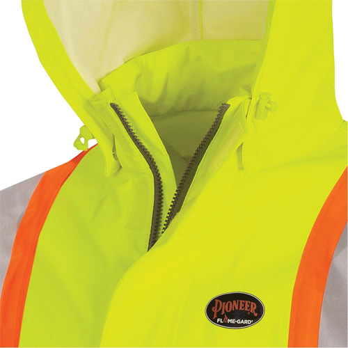 5881 Manteau de pluie ignifuge et protection contre les &eacute;clats d'arc &eacute;lectrique, T-petit, Jaune haute visibilit&eacute;, 10 cal/cm² O-Max