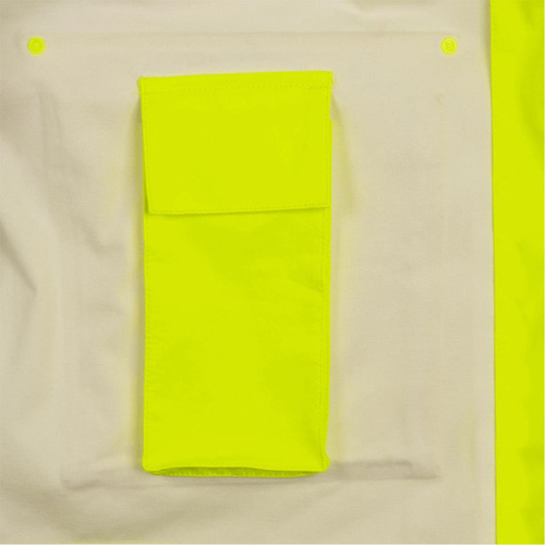 5881 Manteau de pluie ignifuge et protection contre les &eacute;clats d'arc &eacute;lectrique, T-petit, Jaune haute visibilit&eacute;, 10 cal/cm² O-Max
