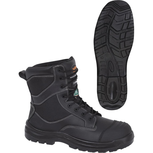 1050 Bottes de s&eacute;curit&eacute; composites noires, Cuir, Taille 14, Imperm&eacute;able O-Max
