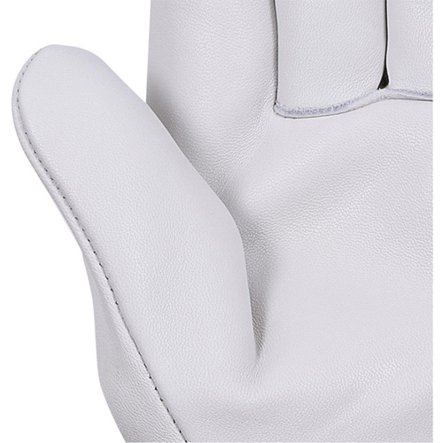 535G Beige Driver's Gloves, Small, Grain Cowhide Palm O-Max
