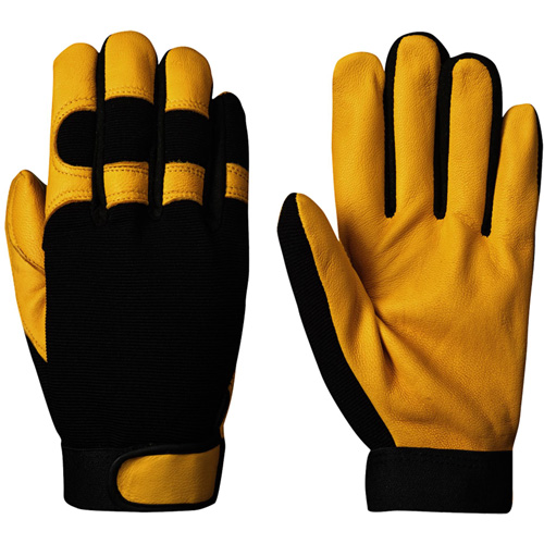 890 Gants ergonomiques de m&eacute;canicien, Paume Cuir fleur de ch&egrave;vre, Taille Petit O-Max