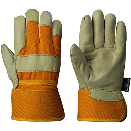 632 Insulated Fitter's Gloves, One Size, Grain Cowhide Palm, Boa Inner Lining O-Max