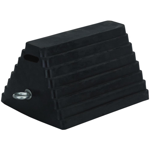 298 Double-Sided Wheel Chock, 6" x 8", Black O-Max