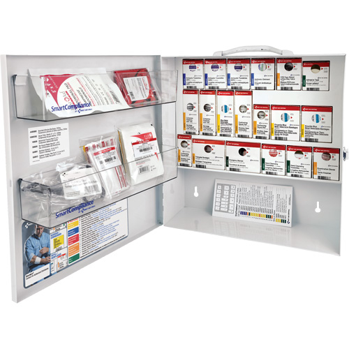 SmartCompliance&reg; First Aid Cabinet, Meets CSA Z1220-17 Type 2 Low-Risk Environment, Small (2-25 Workers) O-Max