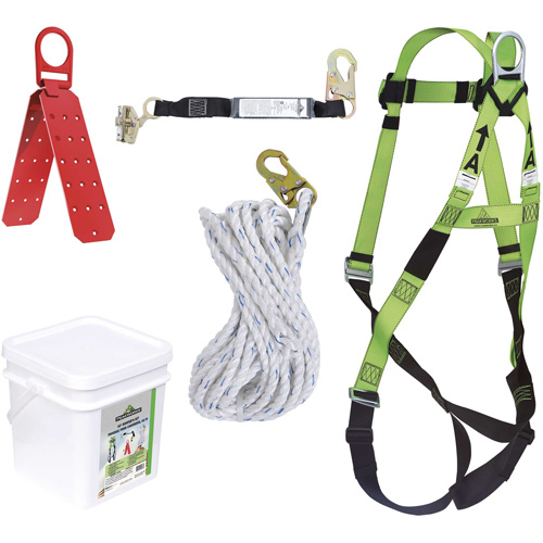 RK2-50 Ensemble de protection contre les chutes s&eacute;rie Contractor, Trousses pour couvreur de toit O-Max
