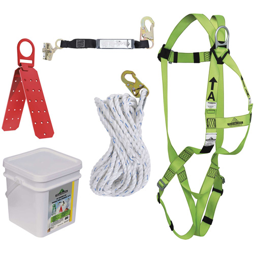 RK4-50 Compliance Fall Protection Kit, Roofer's Kit O-Max