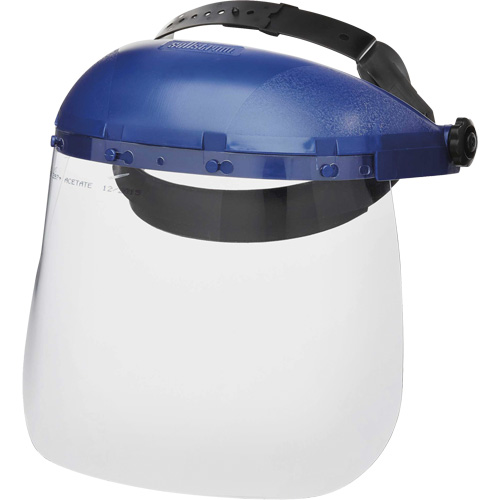 Masque protecteur avec coque simple de la s&eacute;rie 390 Premium, Ac&eacute;tate, Suspension Rochet O-Max