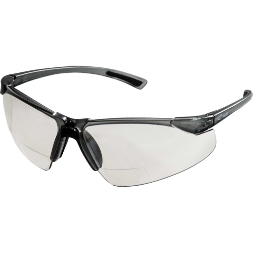 XM340RX Lunettes de s&eacute;curit&eacute; avec grossissement 2X, Lentille Transparent, Anti-&eacute;gratignures, ANSI Z87+/R&eacute;pond ou surpasse la norme CSA Z94.3 O-Max