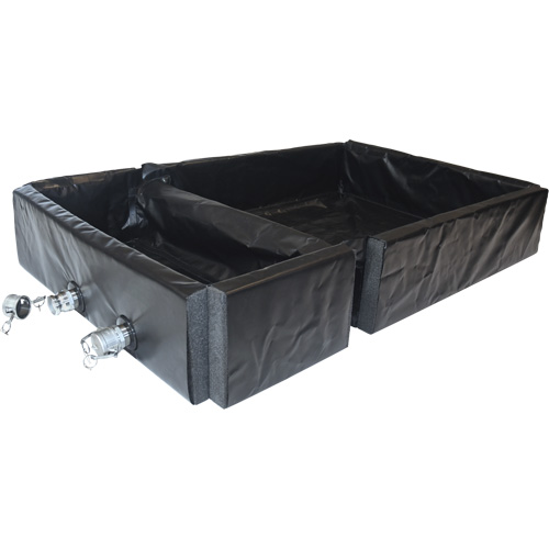 Ultra-Track Berm, 144 US gal. Capacity, 4' W x 6' L x 12" H, Foam Wall O-Max