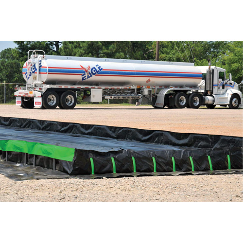 Ultimate Copolymer 2000 Ultra-Containment Berm&reg;, 179 US gal. Capacity, 4' W x 6' L x 12" H, Hinge Bracket O-Max
