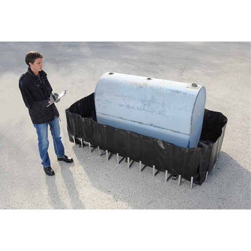 Ultra-550 Containment Sump&reg; Flexible Fuel Tank Container without Drain, 102" L x 72" W, 650 US gal. Capacity O-Max