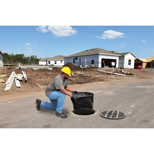 Bac de r&eacute;tention rond Ultra-Drain Guard avec orifice de trop-plein, Huile & s&eacute;diments, 22" - 25" lo x 22" - 25" la O-Max