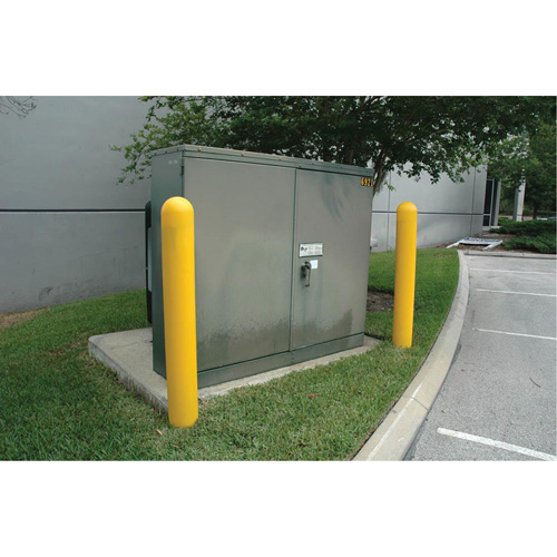 Ultra-Post Protector&reg;, 4" Dia. x 52" L, Yellow O-Max