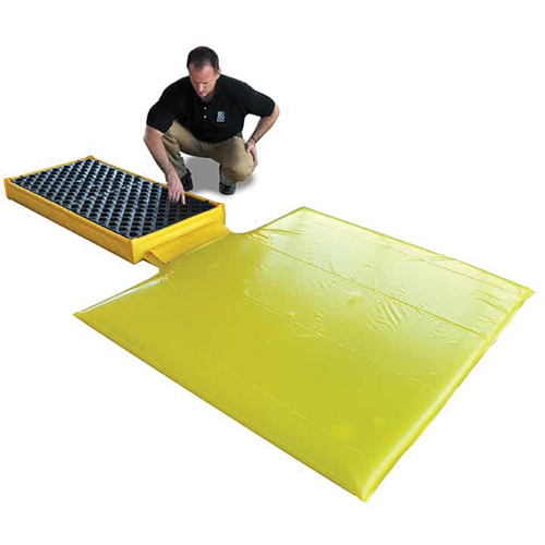 Ultra-Spill Deck flexible, 2 barils, Capacit&eacute; de d&eacute;versement 11 gal. US, 48" x 24" x 2,5" O-Max