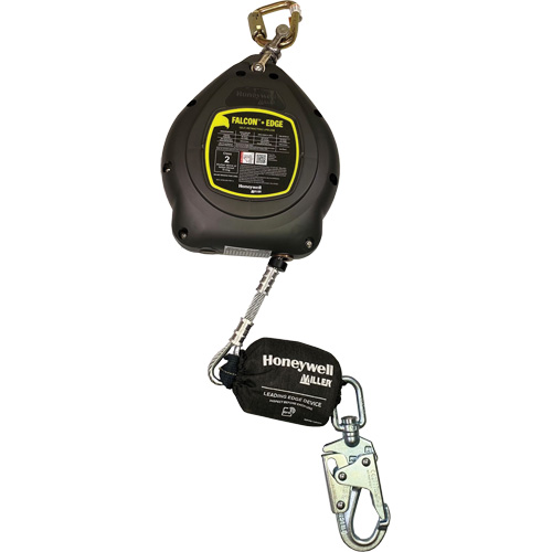 Cordage de s&eacute;curit&eacute; autor&eacute;tractable Falcon + Edge, 20', Acier galvanis&eacute;, Pivotant O-Max