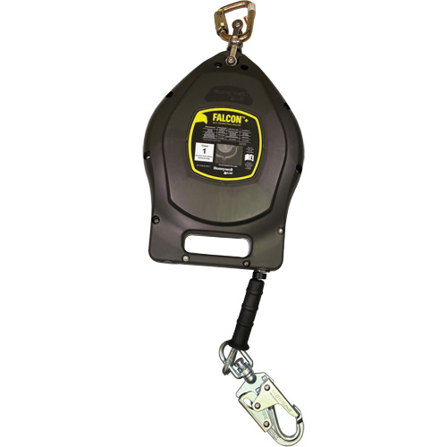 Cordage de s&eacute;curit&eacute; autor&eacute;tractable Falcon +, 50', Acier galvanis&eacute;, Pivotant O-Max
