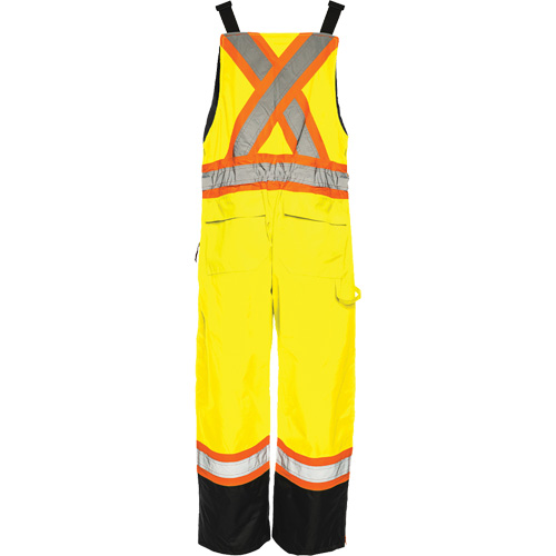 Salopette de s&eacute;curit&eacute; dhiver TO1, Polyester, Petit, Noir/Jaune lime haute visibilit&eacute; O-Max