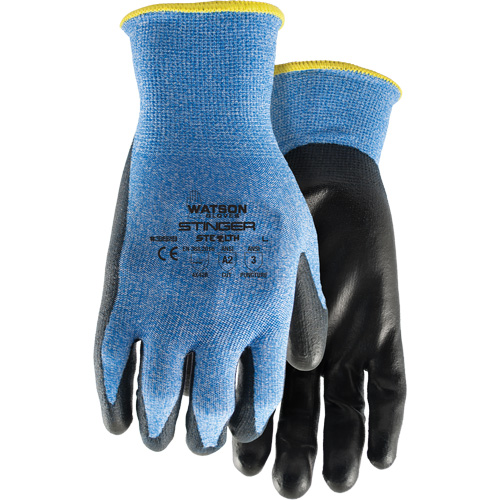 Gants anticoupures 359 Stealth Stinger, Taille T-petit, Calibre 15, Rev&ecirc;tement Polyur&eacute;thane, Enveloppe en Fibre de verre/Nylon/Spandex, ASTM ANSI niveau A2/EN 388 niveau B O-Max