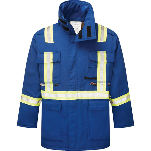Parka isol&eacute;, antistatique et ignifuge  6,5 oz Westex DH, 3T-Grand, Bleu royal O-Max