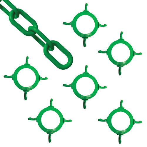 Ensemble de connecteurs de chaîne pour c&ocirc;nes, Vert O-Max