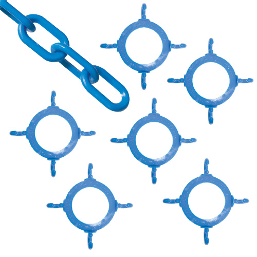 Ensemble de connecteurs de chaîne pour c&ocirc;nes, Bleu O-Max
