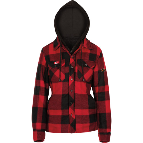 415RBW Quilted Hooded Shirt, Women's, X-Small, Multi-Colour O-Max