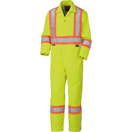 5512T Combinaison haute visibilit&eacute;, 40 (grand taille), Jaune lime haute visibilit&eacute; O-Max
