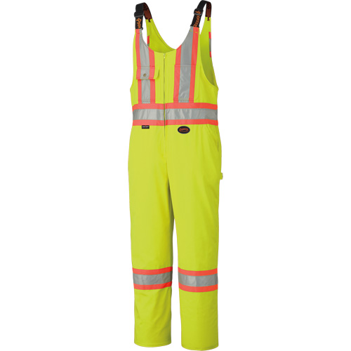 6616T Combinaison robuste haute visibilit&eacute;, Poly-coton, 40 (grand taille), Jaune lime haute visibilit&eacute; O-Max