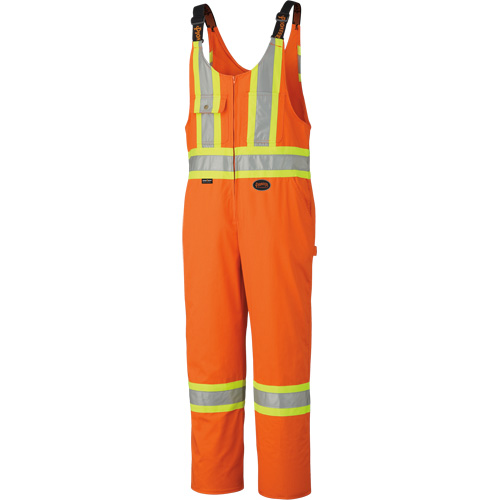 6617ZT Combinaison de s&eacute;curit&eacute; haute visibilit&eacute; avec fermeture &agrave; glissi&egrave;re sur la jambe, Poly-coton, 40 (grand taille), Orange haute visibilit&eacute; O-Max