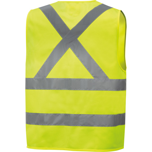 6886 Veste de s&eacute;curit&eacute; haute visibilit&eacute; en tricot chaîne, Jaune lime haute visibilit&eacute;, Petit, Polyester O-Max