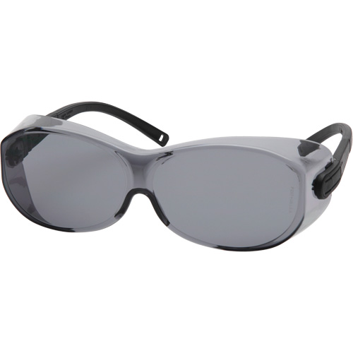 OTS&reg; XL Safety Glasses, Grey Lens, Anti-Scratch, ANSI Z87+/Meets/Exceeds CSA Z94.3 O-Max