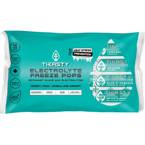 B&acirc;tonnets gel&eacute;s de boisson hydratante, Gel&eacute;, Saveurs vari&eacute;es O-Max