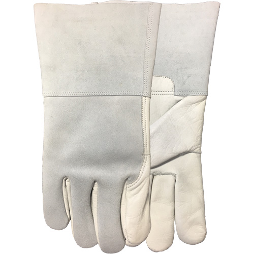 2757E Fabulous Fabricator Fitter's Gloves, Small, Grain Cowhide Palm, Cotton Fleece Inner Lining O-Max