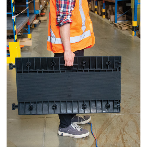 Polyurethane Cable Protector, 3 Channels, 35.43" L x 19.69" W x 3" H O-Max