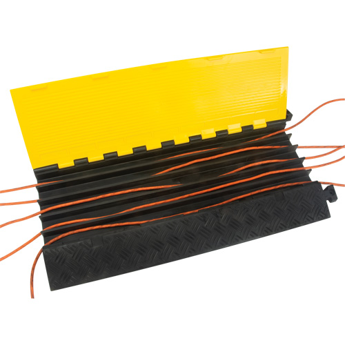 Polyurethane Cable Protector, 5 Channels, 35.43" L x 19.69" W x 2" H O-Max