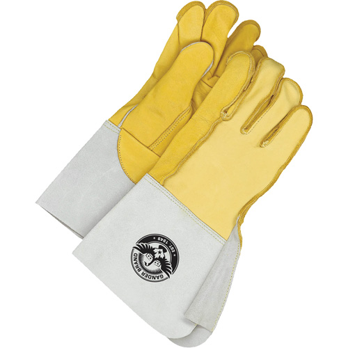 Welder's Gloves with 5.5" Cuff, Grain Cowhide, Size 10.5 O-Max