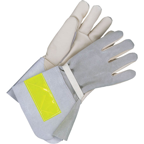 Gants de travail doubl&eacute;s avec poignet de 5", Cuir fleur de vache, Taille 10 O-Max