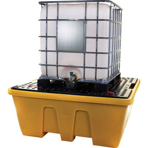 IBC Spill Pallet, 333 US gal. Spill Capacity, 66" x 66" x 27.5" O-Max