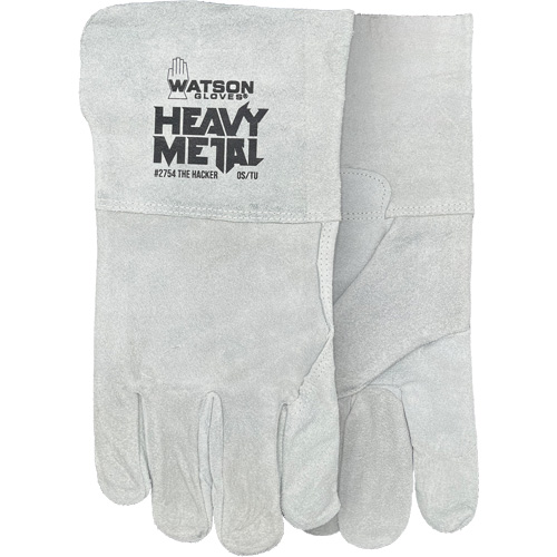 Gants de soudage The Hacker, Cuir de vache refendu, Taille Taille unique O-Max