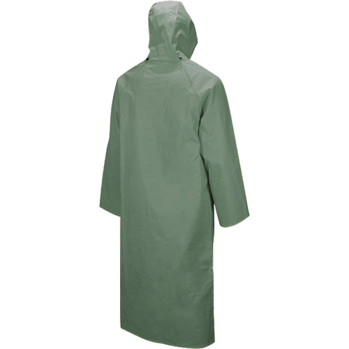 851 Hurricane Long Coat with Detachable Hood, Small, Green O-Max