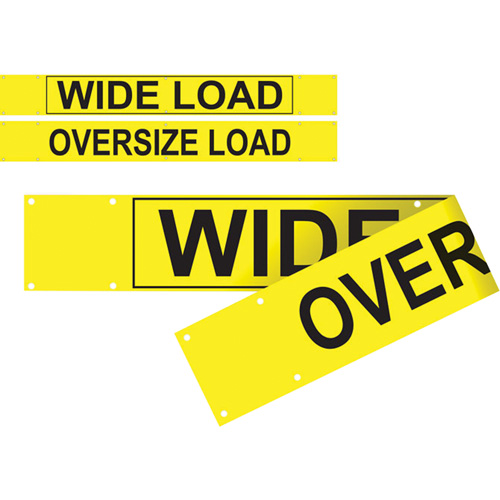 Banni&egrave;re wide load/oversized load &agrave; deux c&ocirc;t&eacute;s, Vinyle, 96" la x 12" h O-Max