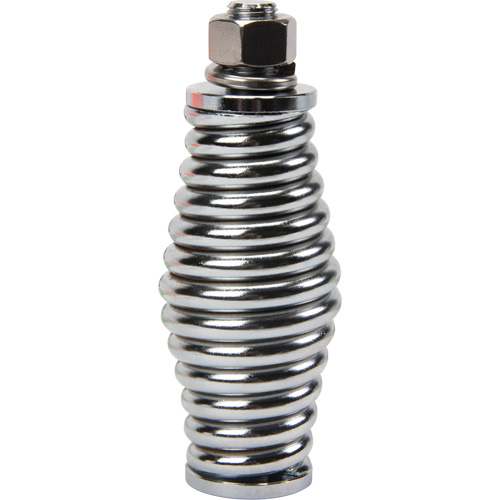 Heavy-Duty Safety Whip, Threaded Mount, 5' High, Orange with Reflective X O-Max