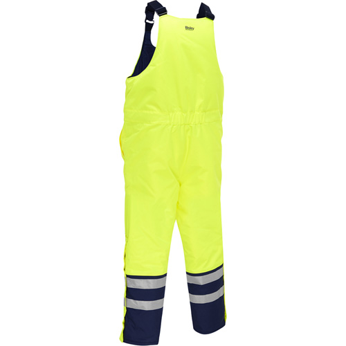 Salopette pour le froid extr&ecirc;me Bisley, Polyester, Petit, Jaune lime haute visibilit&eacute; O-Max