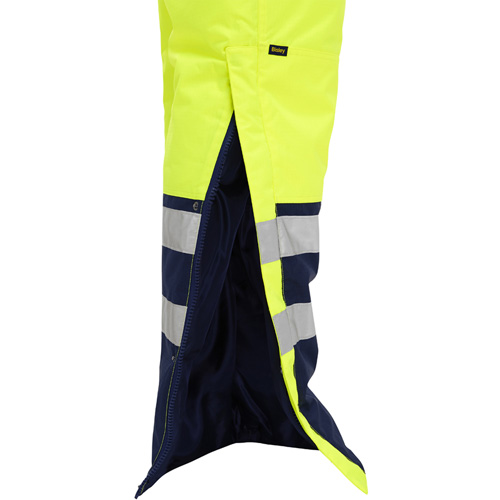 Salopette pour le froid extr&ecirc;me Bisley, Polyester, Petit, Jaune lime haute visibilit&eacute; O-Max