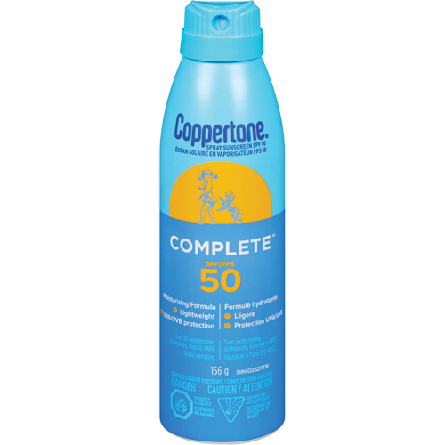 Protection solaire compl&egrave;te Coppertone, FPS 50, Vaporisateur O-Max