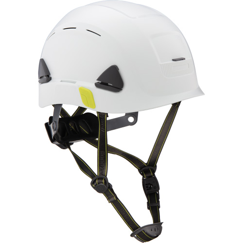 Casque de s&eacute;curit&eacute; d'escalade Fibre Metal, R&eacute;pond aux normes CSA type 2, Suspension Rochet, Ventil&eacute; O-Max