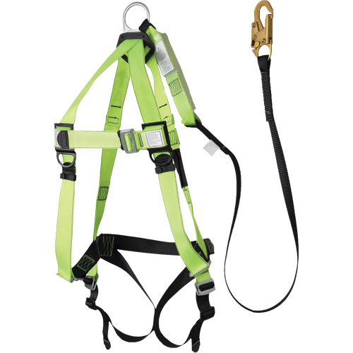 FBH-10000A5440-4 4' Class A Harness & Lanyard with 220 lbs. Capacity, Harness/Lanyard Combo O-Max