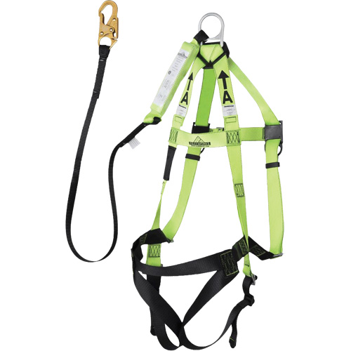 FBH-10000A5440-4 4' Class A Harness & Lanyard with 220 lbs. Capacity, Harness/Lanyard Combo O-Max